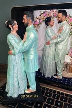 3D Couple Full Body Statue Miniature