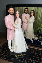 3D Couple Full Body Statue Miniature