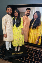 3D Couple Full Body Statue Miniature